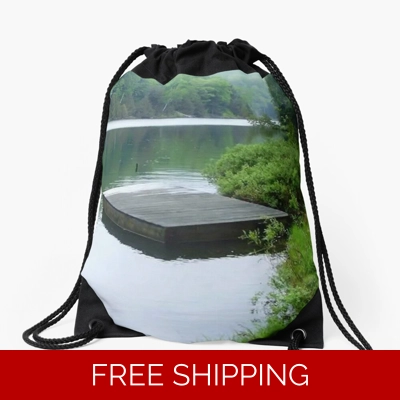 Le Studio Drawstring Bag Lake Perry Green